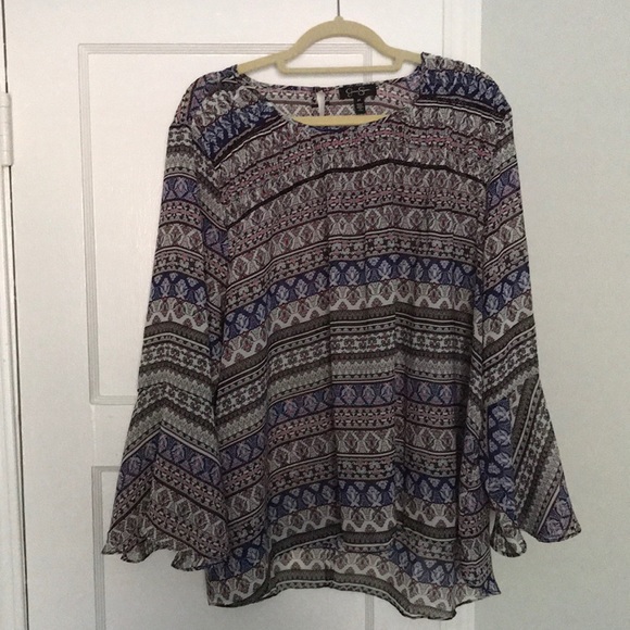 Jessica Simpson Tops - Jessica Simpson Polyester Print Top 2X